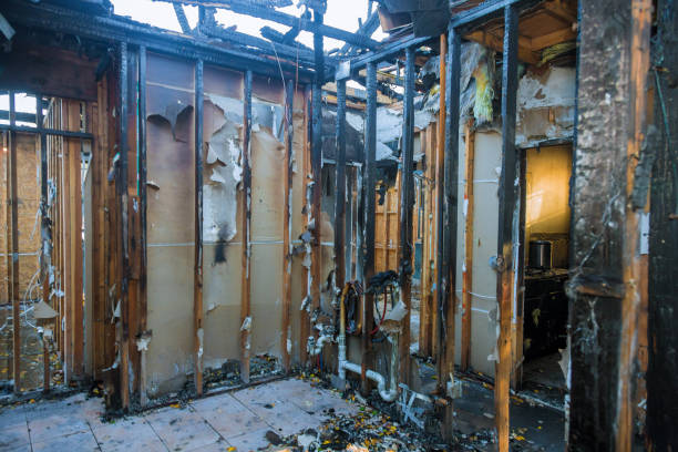 Professional Fire Damage Repair technician working in Trucksville, PA